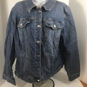 Style & Co plus size denim jean jacket 18W